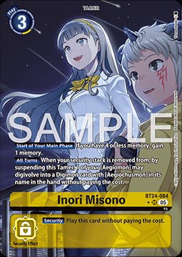Inori Misono (BT24 - 084) (V.2) - Time Stranger (Alternative Art) [BT - 24 - 084] - El Duelista