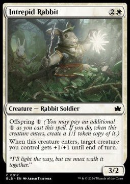 Intrepid Rabbit⁣ - Bloomburrow⁣ (Common)⁣ [17] - El Duelista