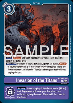 Invasion of the Titans (BT24 - 098) - Time Stranger (Uncommon) [BT - 24 - 098] - El Duelista