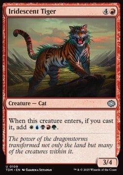 Iridescent Tiger⁣ - Tarkir: Dragonstorm⁣ (Uncommon)⁣ [109] - El Duelista