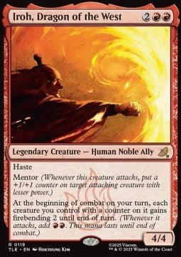 Iroh, Dragon of the West (V.1) - Magic: The Gathering | Avatar: The Last Airbender: Eternal (Rare) [TLE - 119] - El Duelista