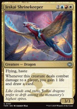 Jeskai Shrinekeeper⁣ - Tarkir: Dragonstorm⁣ (Uncommon)⁣ [197] - El Duelista