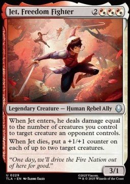 Jet, Freedom Fighter - Magic: The Gathering | Avatar: The Last Airbender (Uncommon) [TLA - 229] - El Duelista