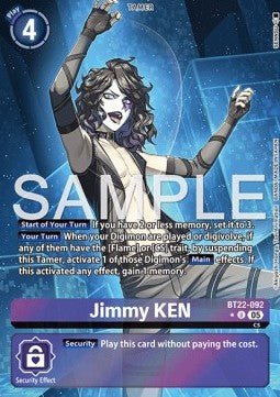 Jimmy KEN (BT22 - 092) (V.2)⁣ - Cyber Eden⁣ (Alternative Art)⁣ [092] - El Duelista
