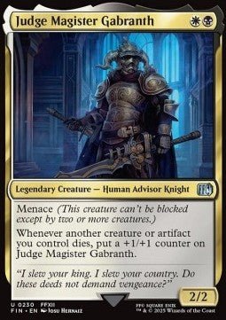 Judge Magister Gabranth⁣ - Magic: The Gathering - FINAL FANTASY⁣ (Uncommon)⁣ [230] - El Duelista
