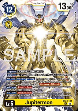 Jupitermon (BT24 - 101) (V.1) - Time Stranger (Secret Rare) [BT - 24 - 101] - El Duelista