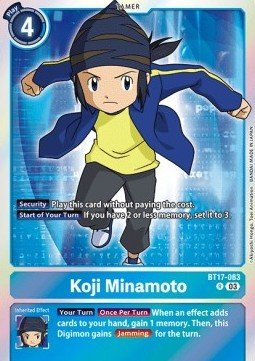 Koji Minamoto (BT17 - 083) (V.1)⁣ - Secret Crisis⁣ (Rare)⁣ [083] - El Duelista