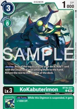 KoKabuterimon (BT16 - 037)⁣ - Beginning Observer⁣ (Common)⁣ [037] - El Duelista