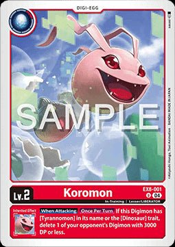 Koromon (EX8 - 001) (V.1)⁣ - Chain of Liberation⁣ (Uncommon)⁣ [001] - El Duelista