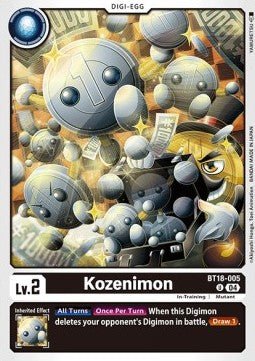 Kozenimon (BT18 - 005)⁣ - Special Booster Ver 2.0⁣ (Uncommon)⁣ [005] - El Duelista