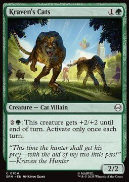 Kraven's Cats - Magic: The Gathering | Marvel's Spider - Man (Common) [SPM - 104] - El Duelista