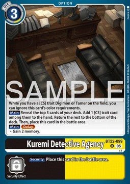 Kuremi Detective Agency (BT22 - 099)⁣ - Cyber Eden⁣ (Uncommon)⁣ [099] - El Duelista
