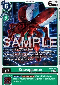 Kuwagamon (BT22 - 047)⁣ - Cyber Eden⁣ (Common)⁣ [047] - El Duelista