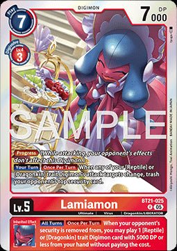 Lamiamon (BT21 - 025)⁣ - World Convergence⁣ (Rare)⁣ [025] - El Duelista