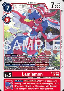 Lamiamon (BT24 - 016) - Time Stranger (Uncommon) [BT - 24 - 016] - El Duelista