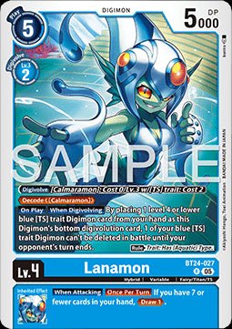 Lanamon (BT24 - 027) - Time Stranger (Rare) [BT - 24 - 027] - El Duelista