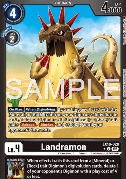 Landramon (EX10 - 028) (V.2) - Sinister Order (Alternative Art) [028] - El Duelista
