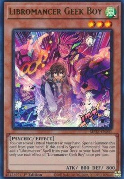 Libromancer Geek Boy - 25th Anniversary Tin: Dueling Heroes Mega Pack (Ultra Rare) [MP23 - 001] - El Duelista