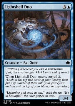 Lightshell Duo⁣ - Bloomburrow⁣ (Common)⁣ [56] - El Duelista