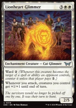 Lionheart Glimmer⁣ - Duskmourn: House of Horror⁣ (Uncommon)⁣ [19] - El Duelista