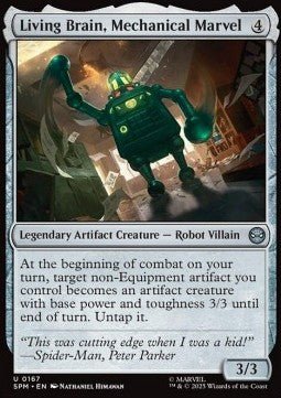 Living Brain, Mechanical Marvel - Magic: The Gathering | Marvel's Spider - Man (Uncommon) [SPM - 167] - El Duelista