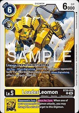 LoaderLeomon (BT20 - 033)⁣ - Special Booster Ver 2.5⁣ (Common)⁣ [033] - El Duelista