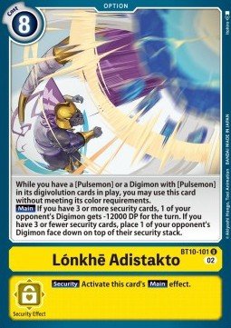Lónkhē Adistakto (BT10 - 101)⁣ - Xros Encounter⁣ (Uncommon)⁣ [101] - El Duelista