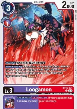 Loogamon (BT15 - 071)⁣ - Exceed Apocalypse⁣ (Common)⁣ [071] - El Duelista