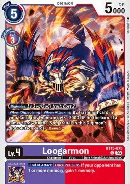 Loogarmon (BT15 - 075)⁣ - Exceed Apocalypse⁣ (Common)⁣ [075] - El Duelista