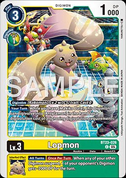 Lopmon (BT23 - 026) - Hackers' Slumber (Common) [BT - 23 - 026] - El Duelista