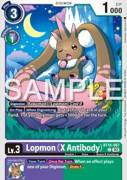 Lopmon (X Antibody) (BT16 - 067)⁣ - Beginning Observer⁣ (Common)⁣ [067] - El Duelista