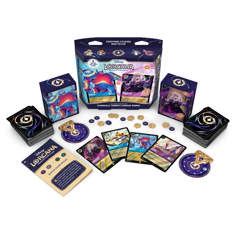 Disney Lorcana Hyperia City - 2-Player Starter Set (Inglés), contenido del set