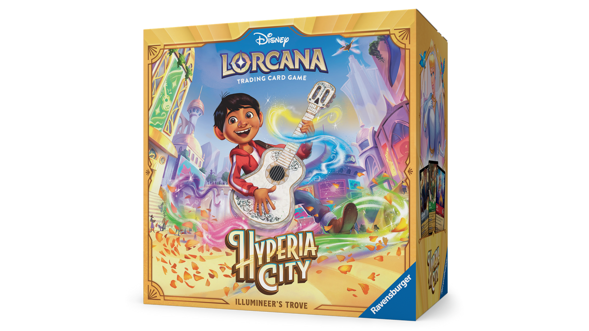 Disney Lorcana Hyperia City - Illumineer's Trove (Inglés), caja del producto