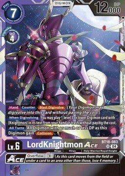 LordKnightmon Ace (BT18 - 083) (V.1) - Special Booster Ver 2.0 (Super Rare) [SB2.0 - 083] - El Duelista