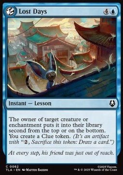 Lost Days - Magic: The Gathering | Avatar: The Last Airbender (Common) [TLA - 62] - El Duelista