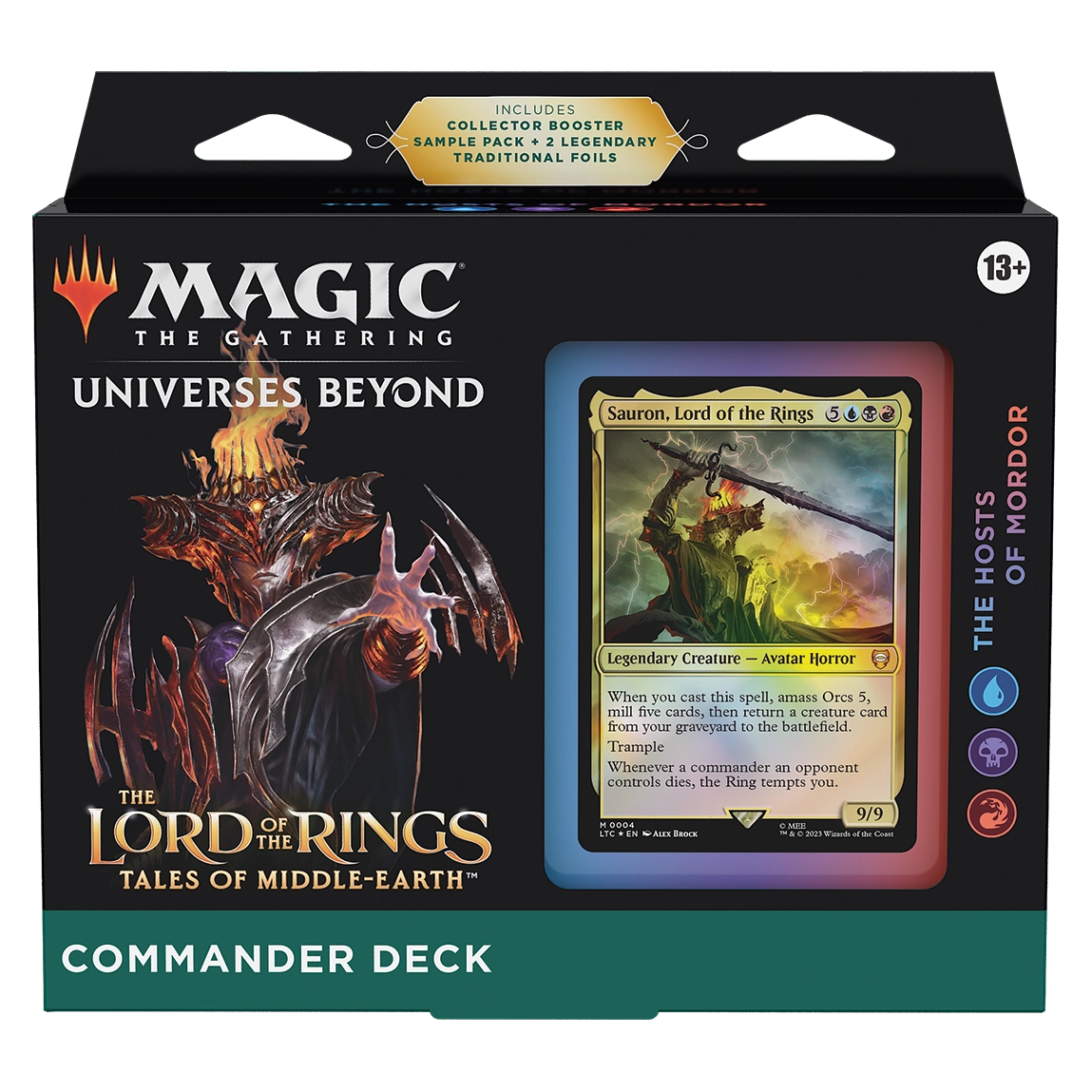 Magic: The Gathering—The Lord of the Rings: Tales of Middle-earth: The Hosts of Mordor Commander Deck en inglés
