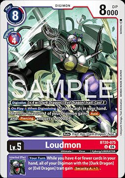 Loudmon (BT20 - 075)⁣ - Special Booster Ver 2.5⁣ (Uncommon)⁣ [075] - El Duelista
