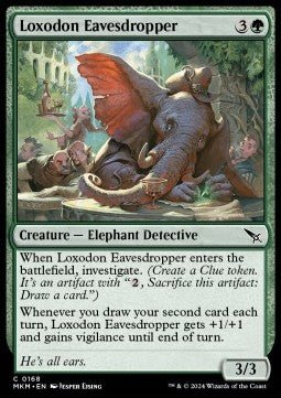 Loxodon Eavesdropper⁣ - Murders at Karlov Manor⁣ (Common)⁣ [168] - El Duelista