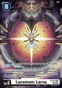 Lucemon: Larva (BT18 - 086)⁣ - Special Booster Ver 2.0⁣ (Rare)⁣ [086] - El Duelista