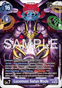 Lucemon: Satan Mode (EX10 - 060) (V.1) - Sinister Order (Super Rare) [060] - El Duelista