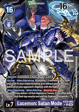 Lucemon: Satan Mode (EX10 - 060) (V.2) - Sinister Order (Alternative Art) [060] - El Duelista