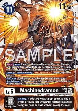 Machinedramon (EX10 - 035) (V.1) - Sinister Order (Rare) [035] - El Duelista