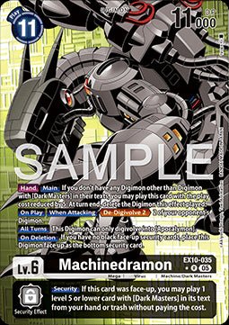 Machinedramon (EX10 - 035) (V.2) - Sinister Order (Alternative Art) [035] - El Duelista