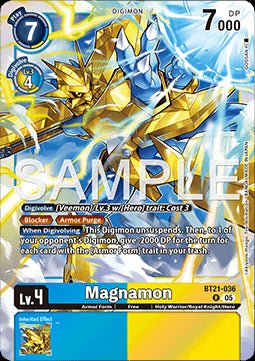 Magnamon (BT21 - 036)⁣ - World Convergence⁣ (Rare)⁣ [036] - El Duelista