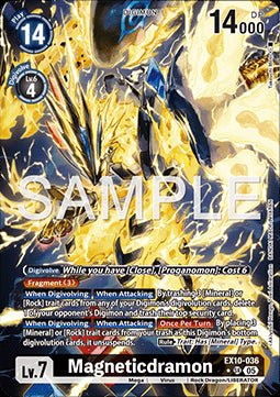 Magneticdramon (EX10 - 036) (V.2) - Sinister Order (Alternative Art) [036] - El Duelista