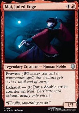 Mai, Jaded Edge - Magic: The Gathering | Avatar: The Last Airbender (Uncommon) [TLA - 147] - El Duelista