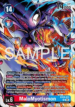MaloMyotismon (EX10 - 011) (V.1) - Sinister Order (Super Rare) [011] - El Duelista