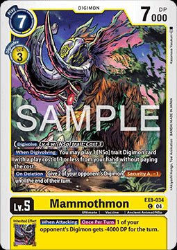 Mammothmon (EX8 - 034) (V.1)⁣ - Chain of Liberation⁣ (Common)⁣ [034] - El Duelista