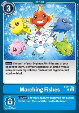 Marching Fishes (BT14 - 092)⁣ - Blast Ace⁣ (Common)⁣ [092] - El Duelista