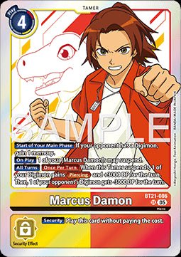Marcus Damon (BT21 - 086) (V.1)⁣ - World Convergence⁣ (Super Rare)⁣ [086] - El Duelista
